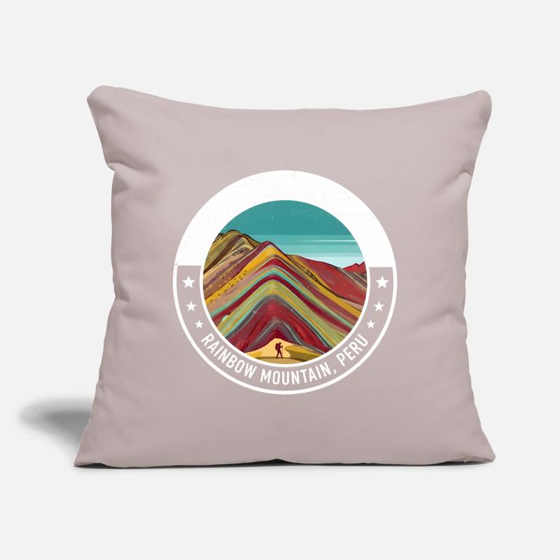 Regenbogenberg Peru Farbexplosion Sofakissen mit Füllung 45 x 45 cm