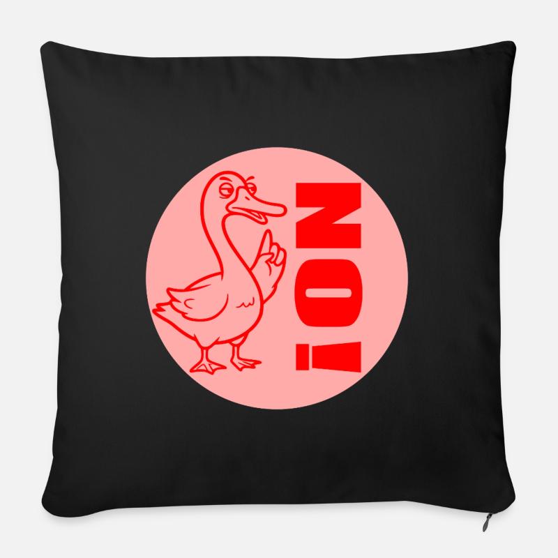 LUSTIGE GANS LEHRER NEIN - Sofakissen mit Füllung 45 x 45 cm - Schwarz
