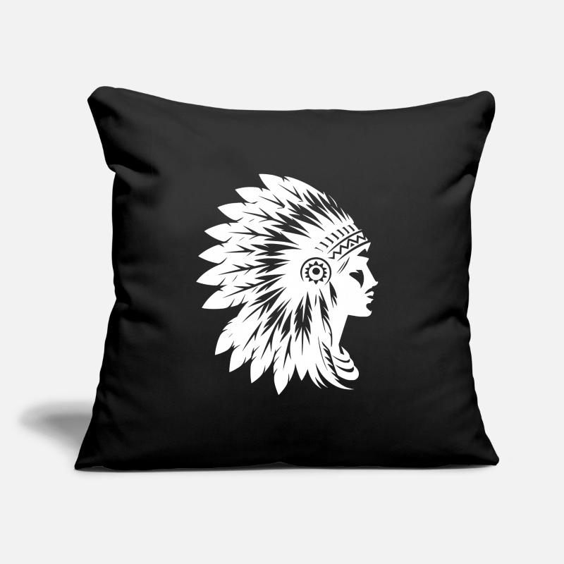 Coiffe élégante avec visage de profil Coussin et housse de 45 x 45 cm