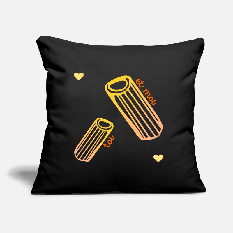 Pâtes Relation Amour Coussin et housse de 45 x 45 cm