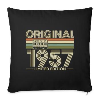 Original 1957 Édition Limitée Rétro - Coussin et housse de 45 x 45 cm - noir - Devant