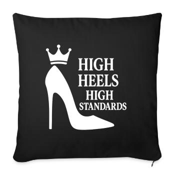 High Heels High Standards: Power Statement Queen - Sofa pillow with filling 45cm x 45cm - black - Front