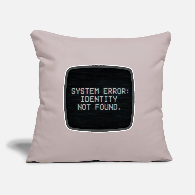 System Error Identity Not Found Sofa pillow with filling 45cm x 45cm