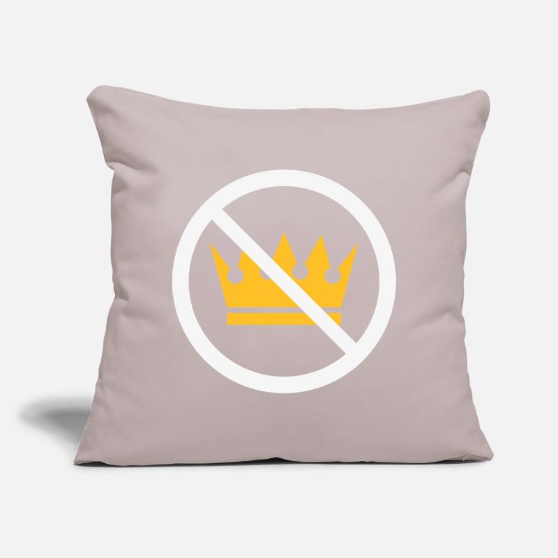 Pas de rois ! (Panneau de protestation / NEG 2C) Coussin et housse de 45 x 45 cm