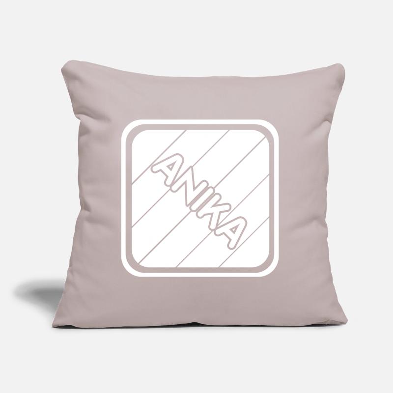 Anika as a first name Sofa pillow with filling 45cm x 45cm