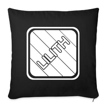 Geschenk für Lilith - Sofakissen mit Füllung 45 x 45 cm - Schwarz - Vorne