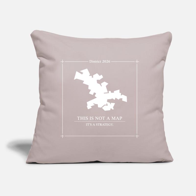 District 2026 Strategy Map Concept Sofa pillow with filling 45cm x 45cm