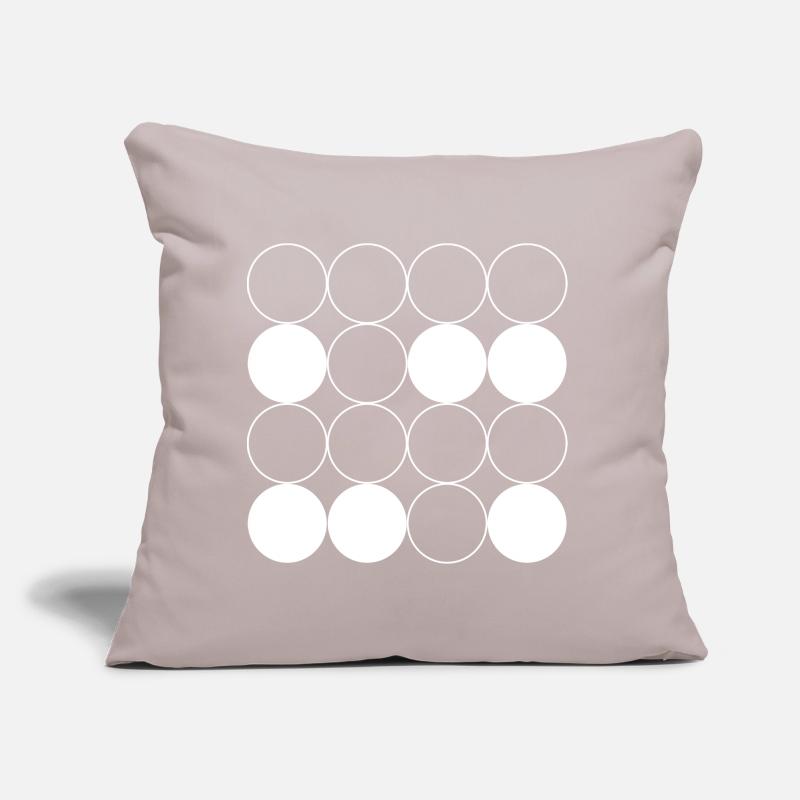 Circle Grid pattern Sofa pillow with filling 45cm x 45cm