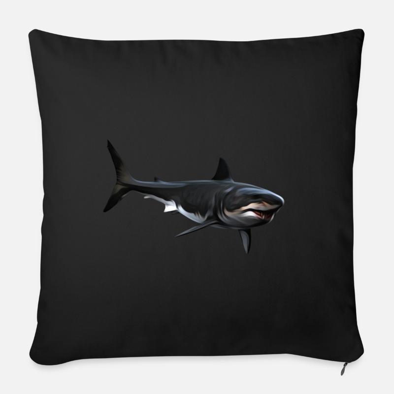 Hai - Sofakissen mit Füllung 45 x 45 cm - Schwarz