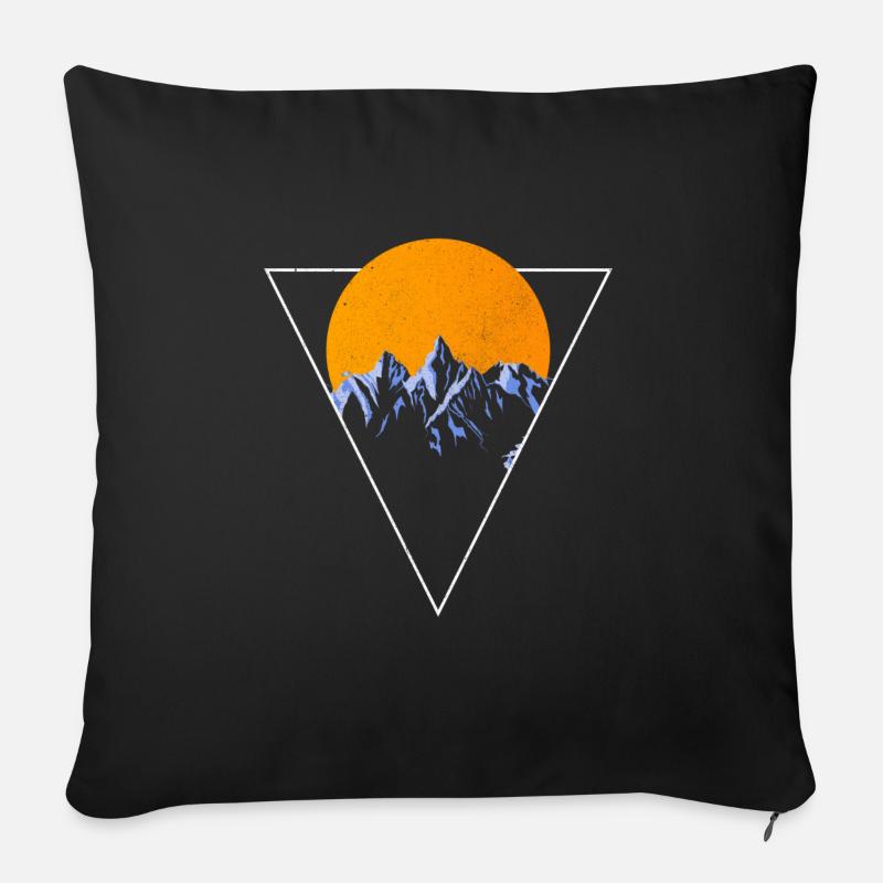 Paysage - Coussin et housse de 45 x 45 cm - noir
