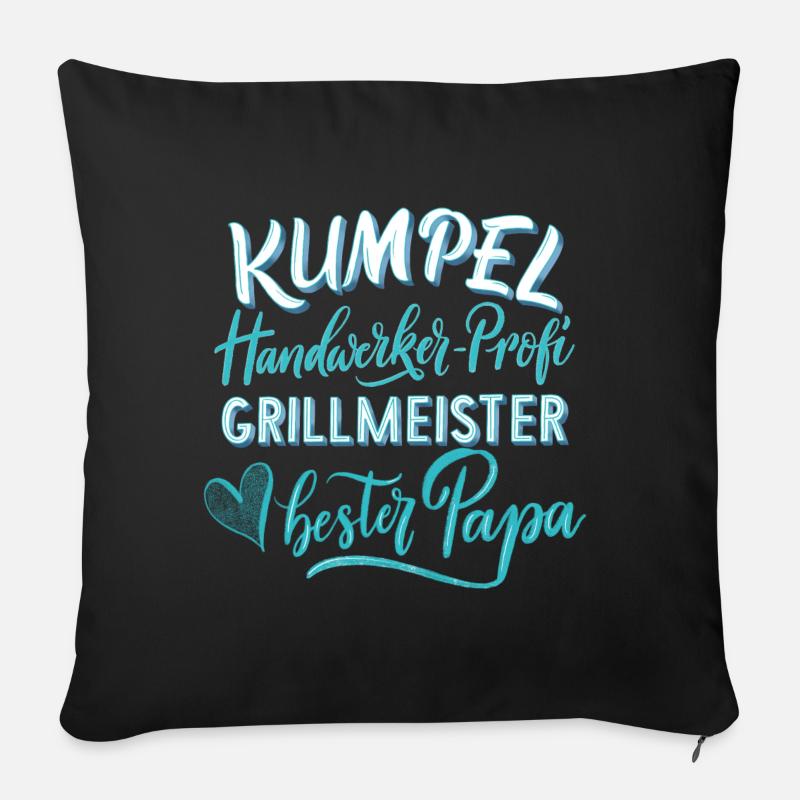 Bester Papa - Sofakissen mit Füllung 45 x 45 cm - Schwarz