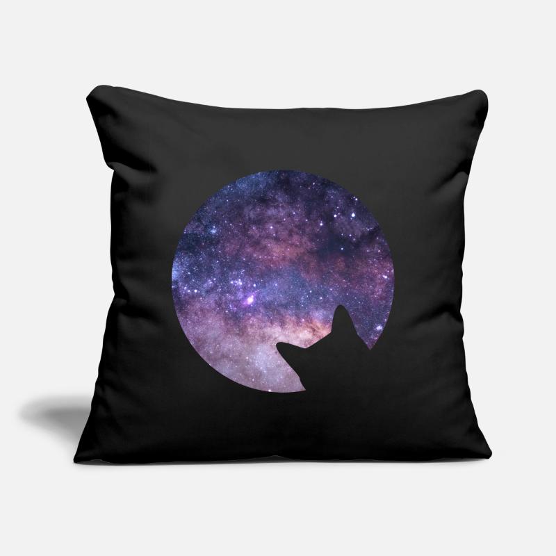 Le chat de l’espace regarde dans l’espace Coussin et housse de 45 x 45 cm