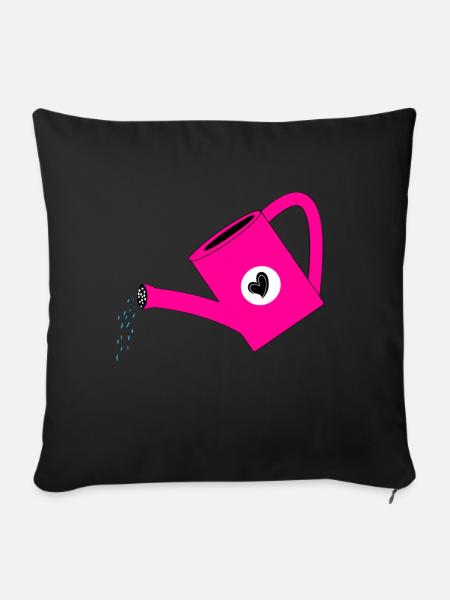 Gießkanne Mama - Sofakissen mit Füllung 45 x 45 cm - Schwarz