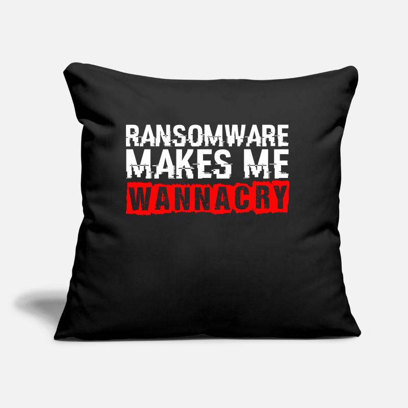 Ransomware lässt mich weinen Hacker Code Hacker Sofakissen mit Füllung 45 x 45 cm