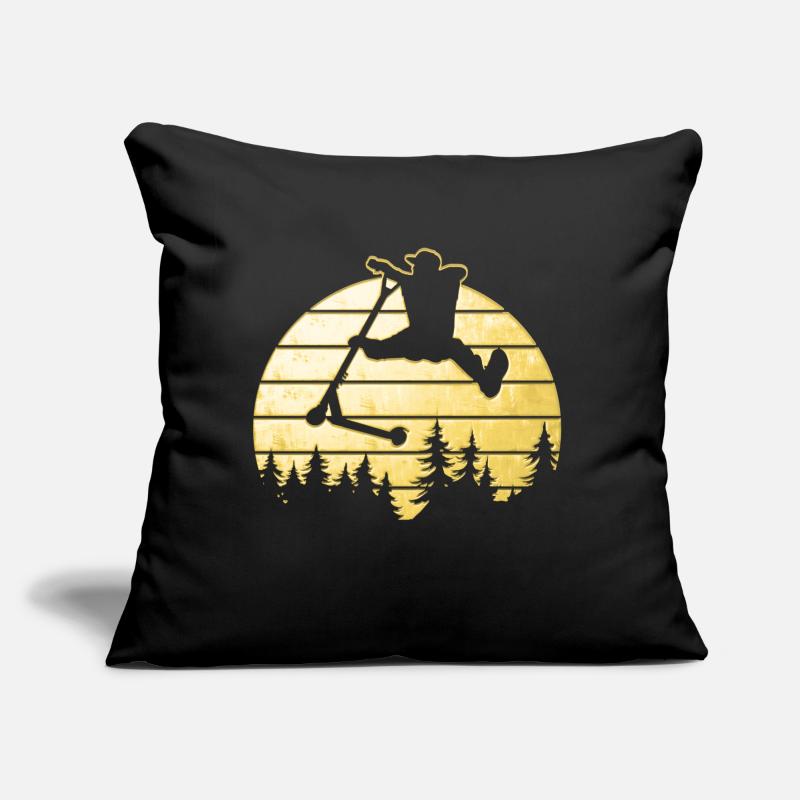 Conception de scooter de cascade cool dans un look doré Coussin et housse de 45 x 45 cm