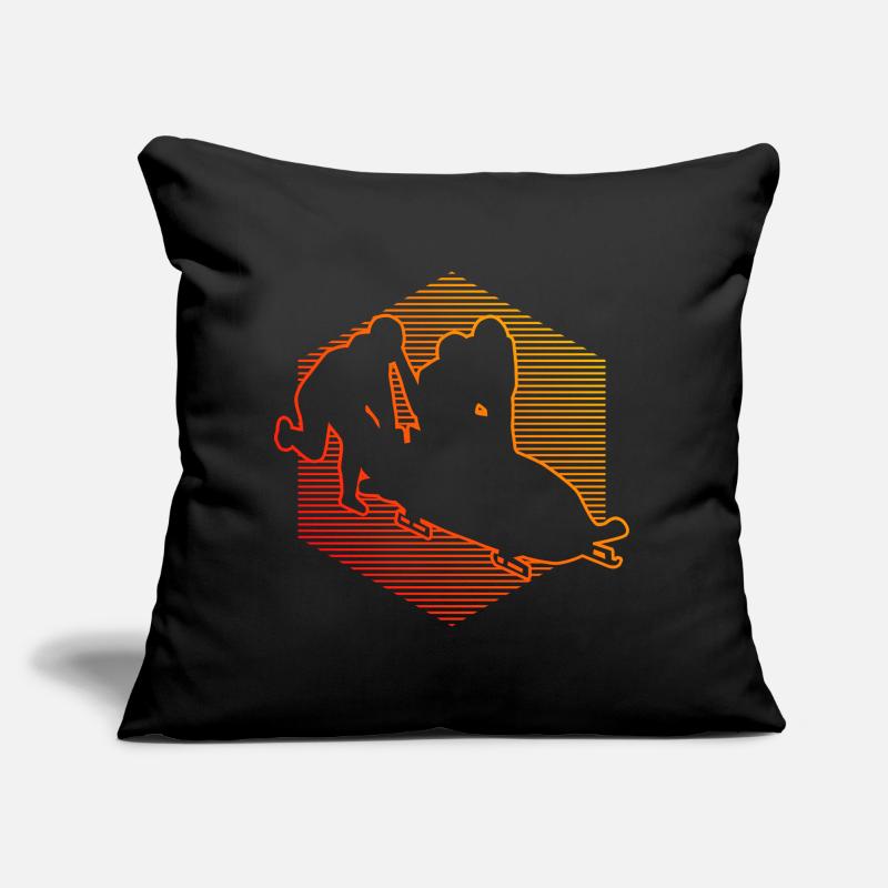 Bobsleigh Bobsleigh Sport Bobsleigh à deux bobsleigh Coussin et housse de 45 x 45 cm