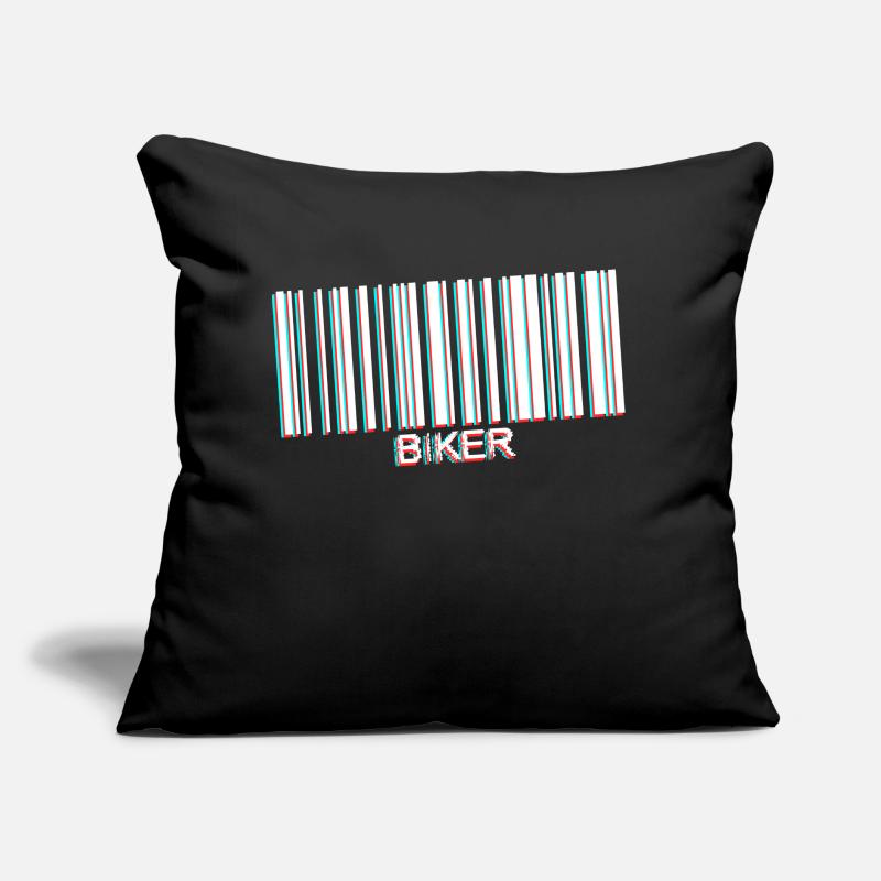 code barre biker white Coussin et housse de 45 x 45 cm