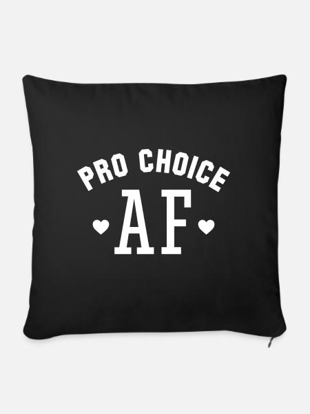 Pro Choice AF - Sofakissen mit Füllung 45 x 45 cm - Schwarz