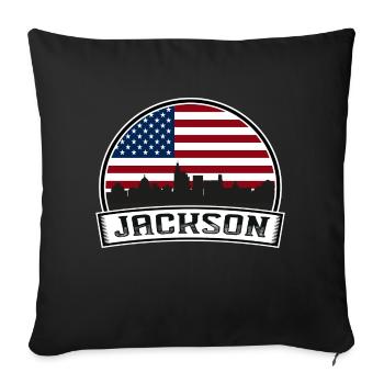 Jackson Skyline - Sofakissen mit Füllung 45 x 45 cm - Schwarz - Vorne