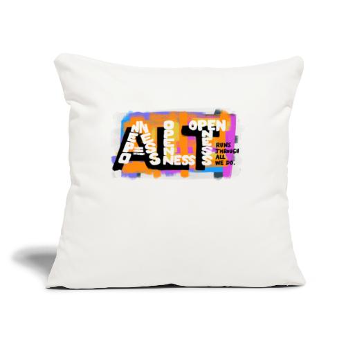 Celebrating Openness - Sofa pillow with filling 45cm x 45cm
