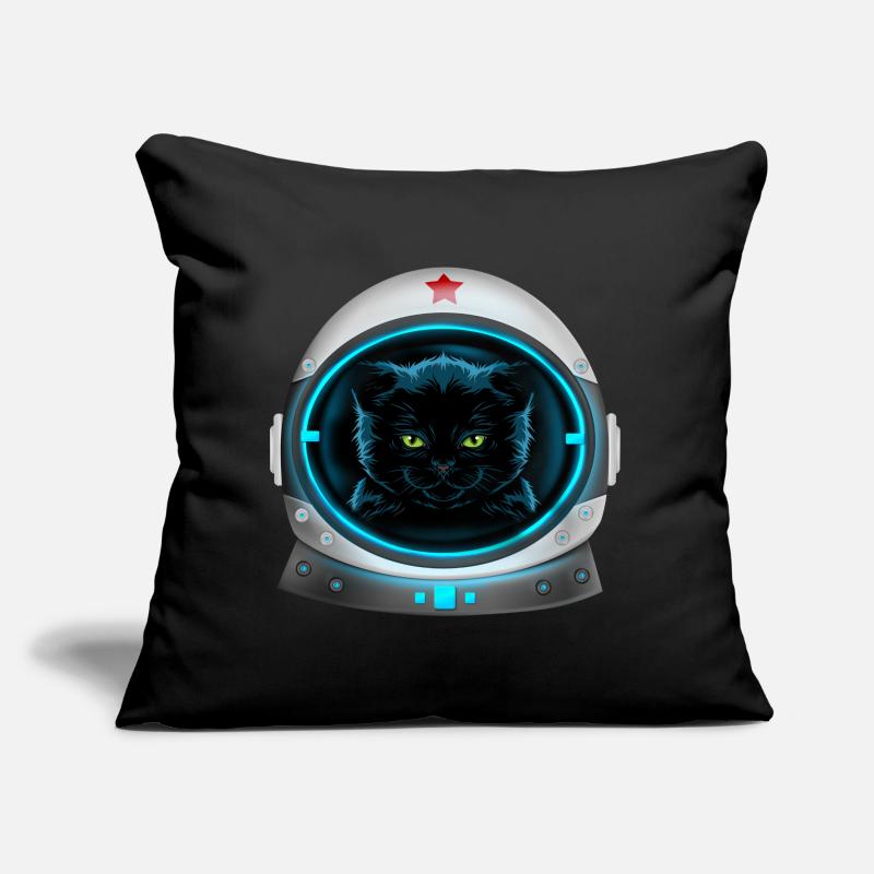 angry space cat Astronaut Sofakissen mit Füllung 45 x 45 cm