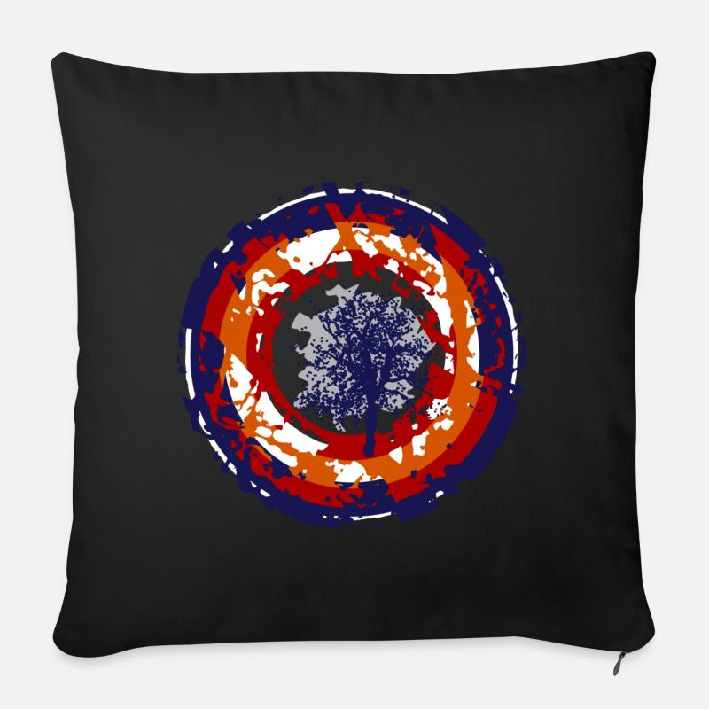 crazy bullseye - Sofakissen mit Füllung 45 x 45 cm - Schwarz