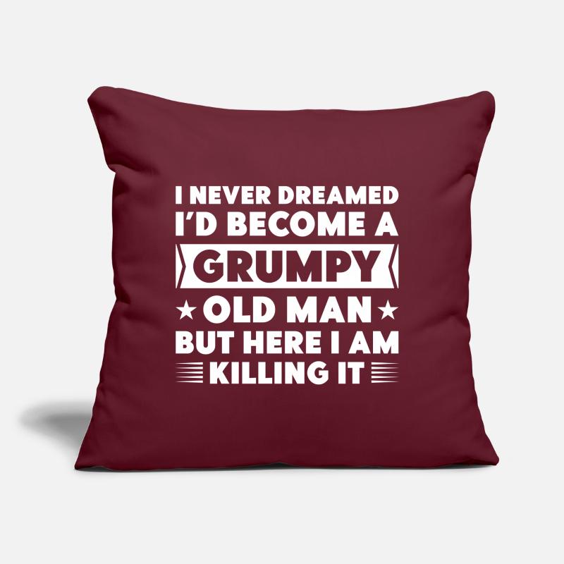 Grumpy Old Man Sofa pillow with filling 45cm x 45cm