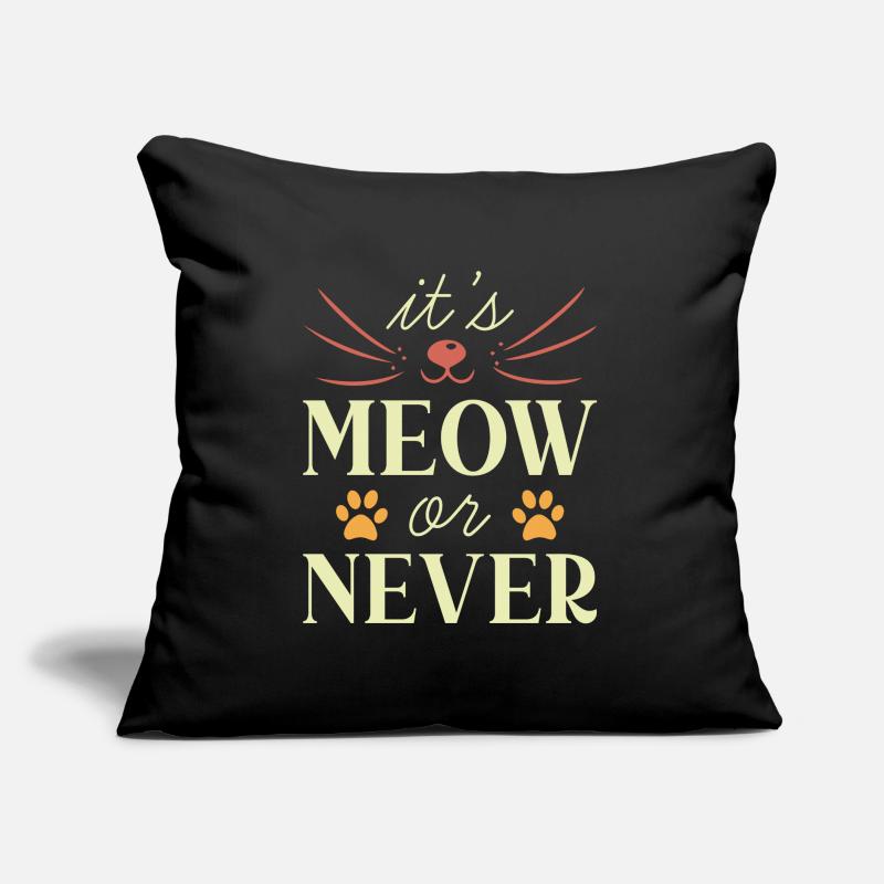 It’s Meow Or Never Sofa pillow with filling 45cm x 45cm