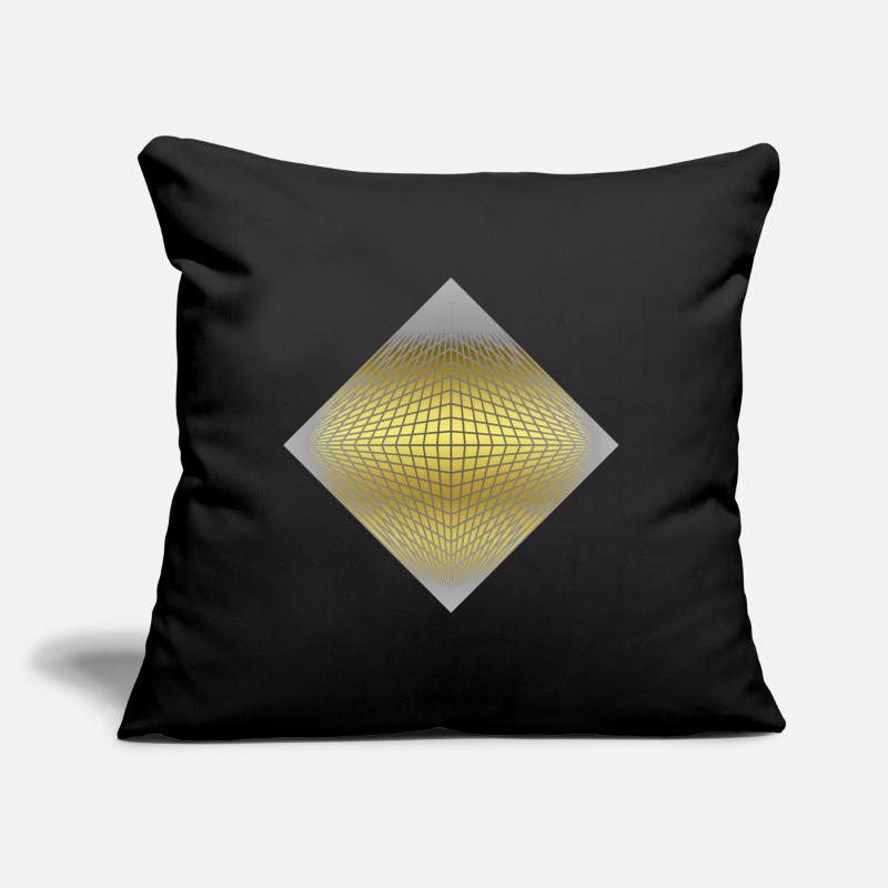 Pyramide 3D & octaèdre Coussin et housse de 45 x 45 cm
