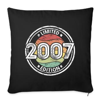 Volume 2007 limited Edition 16th birthday - Sofa pillow with filling 45cm x 45cm - black - Front