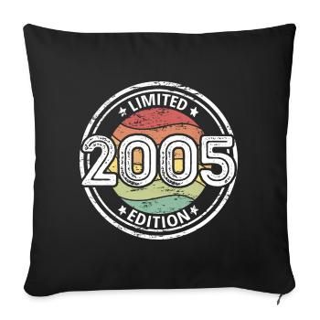 Volume 2005 limited Edition 18th birthday - Sofa pillow with filling 45cm x 45cm - black - Front