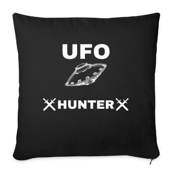 UFO Jäger - Sofakissen mit Füllung 45 x 45 cm - Schwarz - Vorne