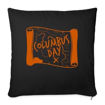 COLUMBUS DAY MOMENRY - Sofa pillow with filling 45cm x 45cm - black - Front