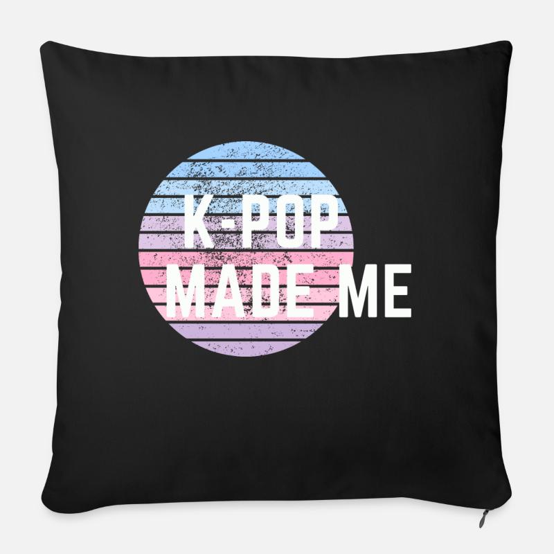 KPOP hat mich gemacht - Sofakissen mit Füllung 45 x 45 cm - Schwarz