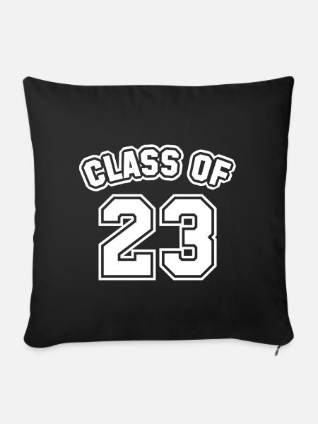 Klasse von 23 - Sofakissen mit Füllung 45 x 45 cm - Schwarz