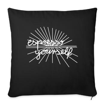 Espresso vous-même - Coussin et housse de 45 x 45 cm - noir - Devant