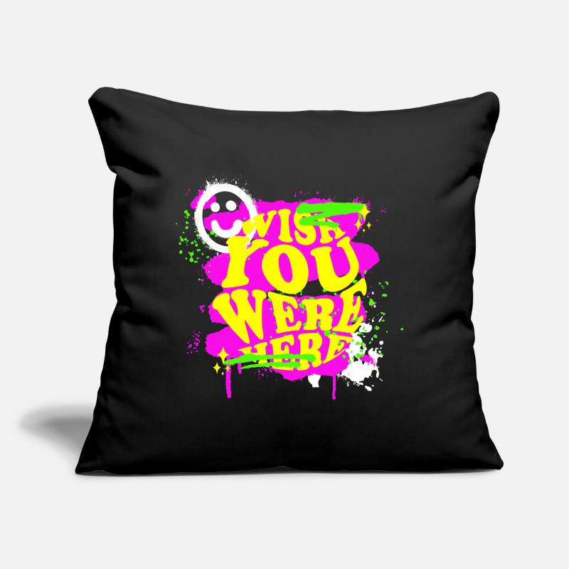 Wish You Were Here Distorted!!! Sofa pillow with filling 45cm x 45cm