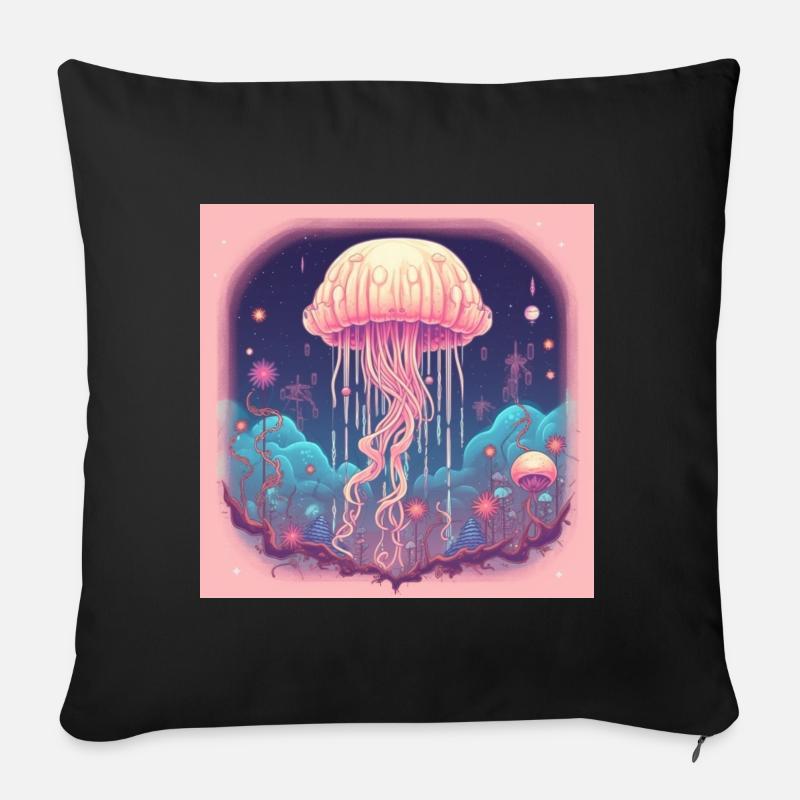 MEDUSE DESIGN KUNST - Sofakissen mit Füllung 45 x 45 cm - Schwarz
