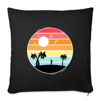 Sunset - Sofakissen mit Füllung 45 x 45 cm - Schwarz - Vorne