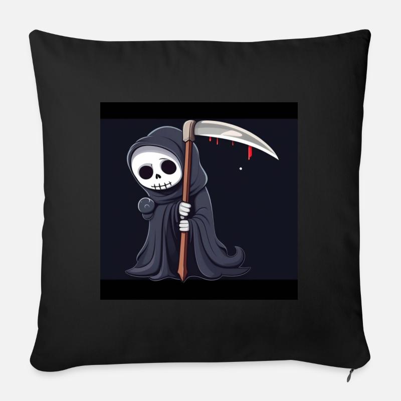 The Grim Reaper - Sofa pillow with filling 45cm x 45cm - black