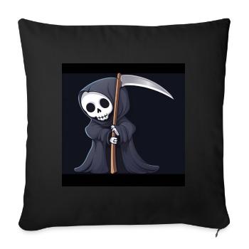 The Grim Reaper - Sofa pillow with filling 45cm x 45cm - black - Front