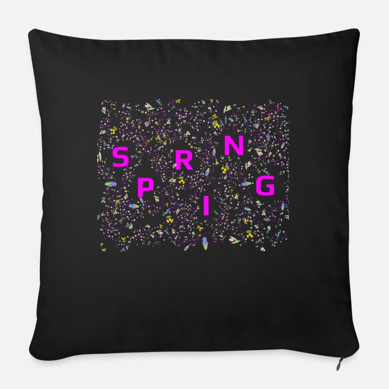 Source - Coussin et housse de 45 x 45 cm - noir