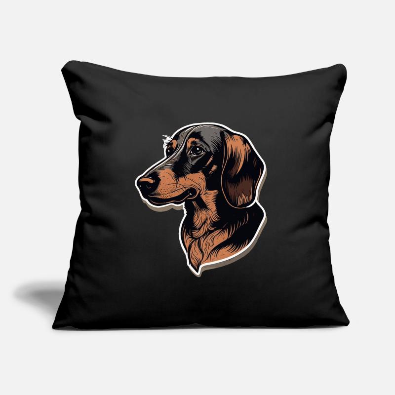 Teckel Coussin et housse de 45 x 45 cm