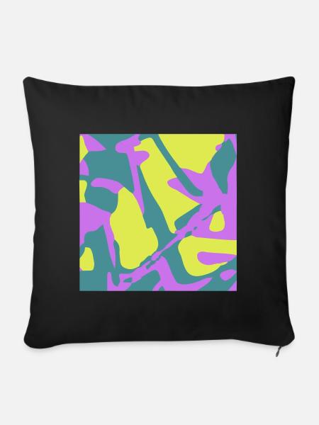 Camouflage - Sofakissen mit Füllung 45 x 45 cm - Schwarz