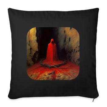Sinister Demon - Sofa pillow with filling 45cm x 45cm - black - Front