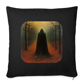 Dark Demon - Sofa pillow with filling 45cm x 45cm - black - Front