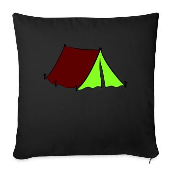 zelt - Sofakissen mit Füllung 45 x 45 cm - Schwarz - Vorne