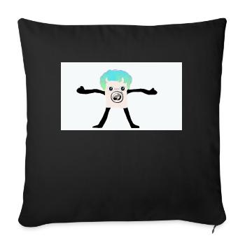 La machine à danser - Coussin et housse de 45 x 45 cm - noir - Devant