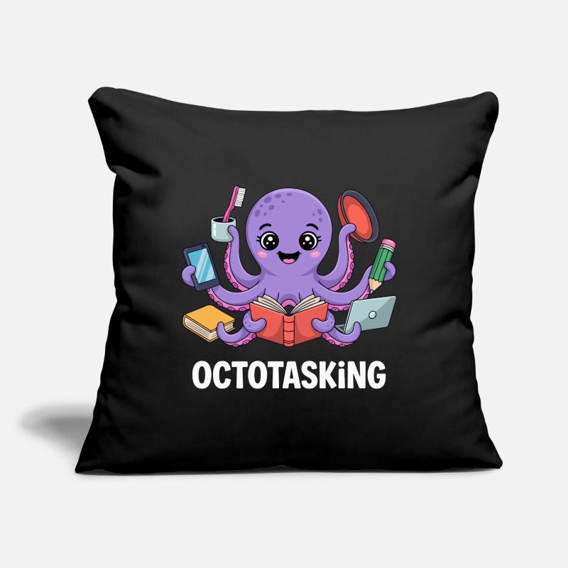 Octotasking octopus en mode multitâche Coussin et housse de 45 x 45 cm