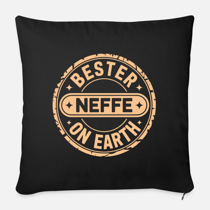 Bester Neffe - Sofakissen mit Füllung 45 x 45 cm - Schwarz